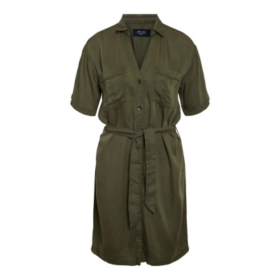 NMNERA S/S TENCEL COLORED DRESS S*