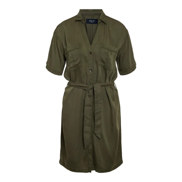 NMNERA S/S TENCEL COLORED DRESS S*