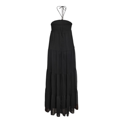 NMFAIRY S/L MAXI SMOCK CHIFFON DRESS