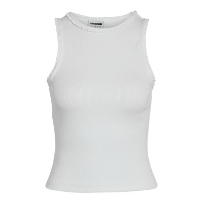 NMJUDY S/L O-NECK FRILL TOP JRS FWD