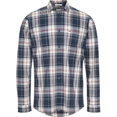 TJM ESSENTIAL CHECK POCKET SHI