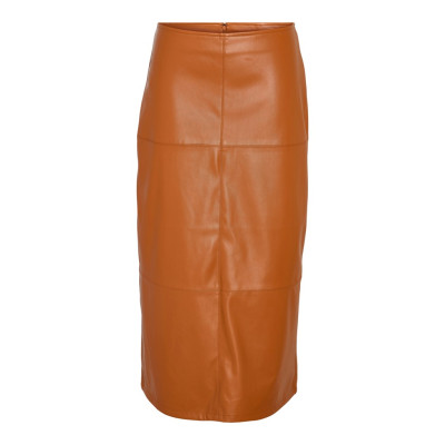 NMCLARA PU HW LONG SKIRT WVN