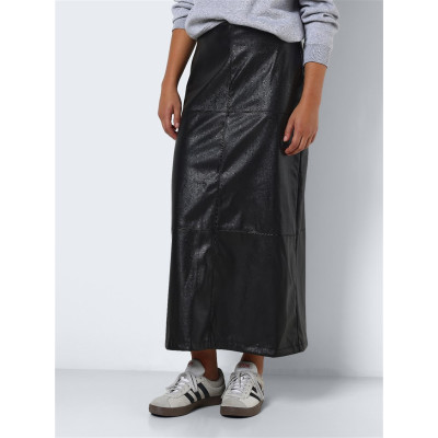 NMCLARA PU HW LONG SKIRT WVN
