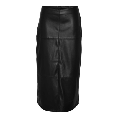 NMCLARA PU HW LONG SKIRT WVN