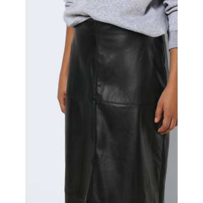 NMCLARA PU HW LONG SKIRT WVN