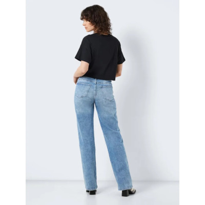 NMALENA S/S O-NECK SEMICROP TOP FWD NOOS