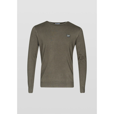 MAGLIA GIROCOLLO CON PLACCHETT