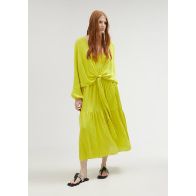 Vestido fluído tablas jaquard  