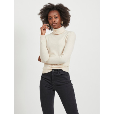 OBJTHESS L/S ROLLNECK KNIT PULLOVER NOOS