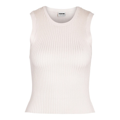 NMCREE S/L O-NECK CROP KNIT TOP FWD