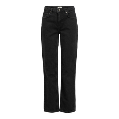 OBJSAVA ELLEN MW STRAIGHT BLK JEANS NOOS