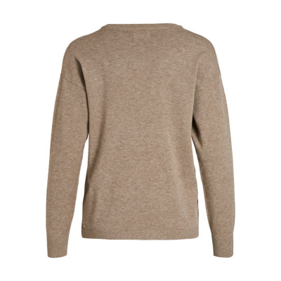 OBJTHESS L/S V-NECK KNIT PULLOVER NOOS