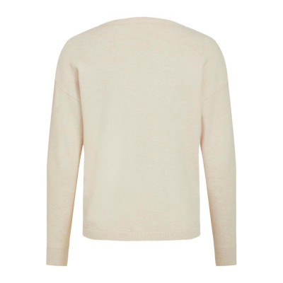 OBJTHESS L/S V-NECK KNIT PULLOVER NOOS