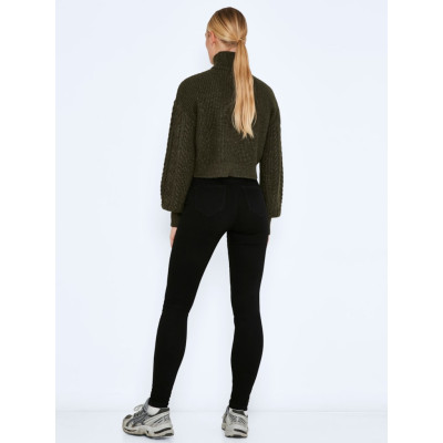 NMCALLIE HW SKINNY BLACK JEANS FWD NOOS