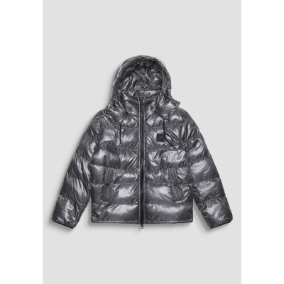 COAT REGULAR FIT IN WASHED NYL