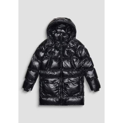 COAT RELAXED FIT IN WASHED NYL