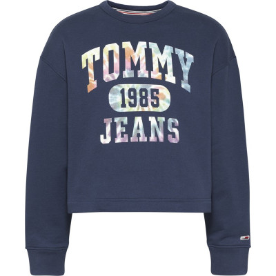 TJW CROP TIE DYE 3 CREW